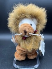 GANZ Wee Bear Village 1999 blanco articulado oso león disfraz rey