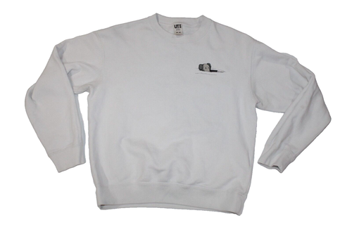 Mens Uniqlo x Kaws Crew Neck Sweatshirt White UT Phaidon Long Sleeve Size S - Picture 7 of 7