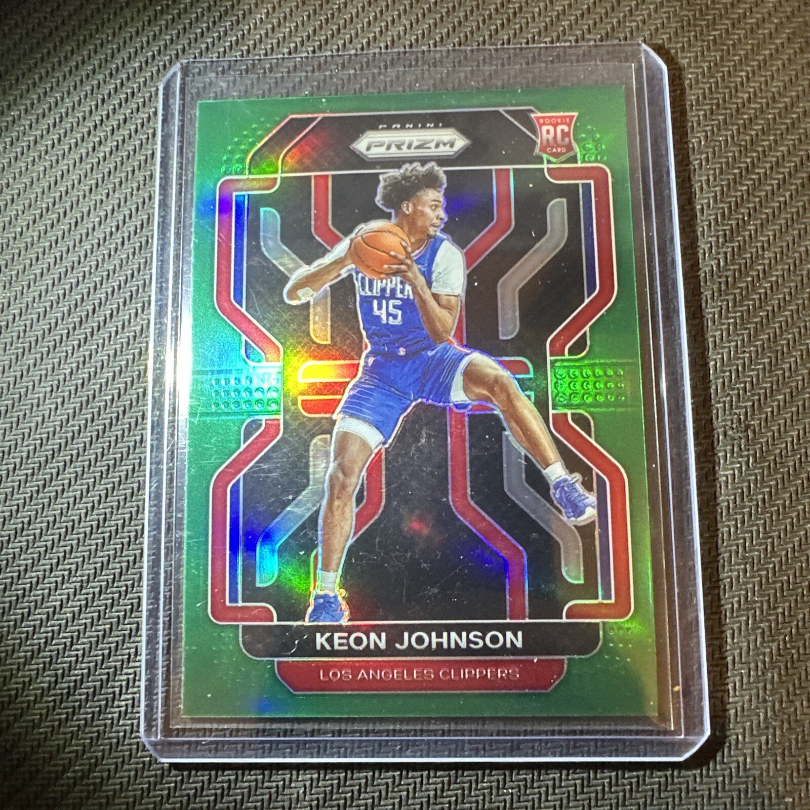 KEON JOHNSON #326 2021-22 Prizm RC Green PRIZM ROOKIE RC CLIPPERS