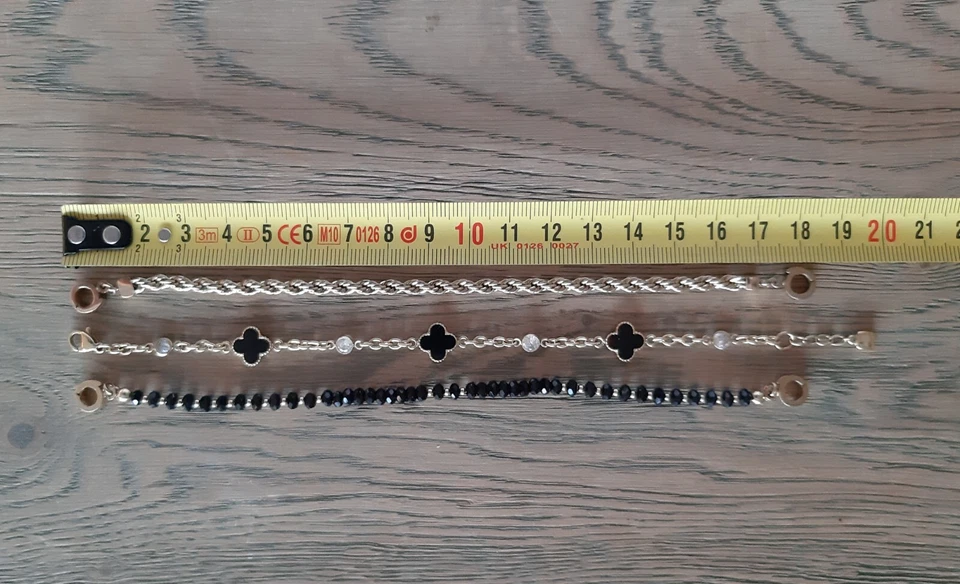 Leonardo Armband Set Clip Mix gelbgold farbig schwarz NEU! - Bild 2 von 3