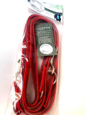 Mystique gummierte Umh&auml;ngeleine 2 Karabiner ROSTFREI Standard ROT 12mm MYS7032