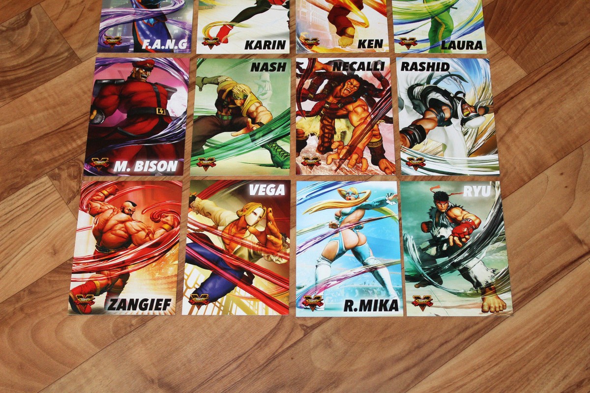 Street Fighter V Rare Promo Character Card Cards Set