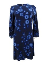 Tommy Hilfiger Women's Legacy Floral Ruched-Sleeve Dress