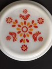 Pyrex 473 Friendship Red Birds Vintage Casserole 1Qt Lid Only