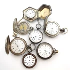 Antique Waltham Elgin Silver 18S Pocket Watch 1.8lbs Lot of 7 PW-148