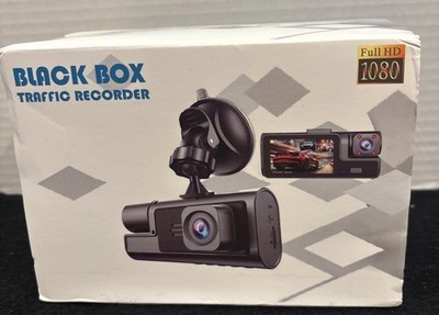 Black Box Traffic Recorder Rearview Mirror Dual Channel-New/sealed