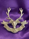 Genuine WW1/2 The Seaforth Highlanders (Ross-Shire Buffs) WM Cap Badge w/3 lugs