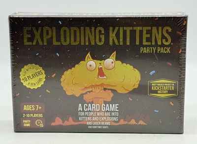 Exploding Kittens Party Pack Card Game New Sealed