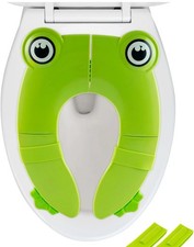 Brand New Green Frog Potty Train Folding Toilet Seat for Children With Box