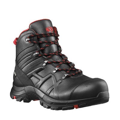 HAIX Black Eagle Safety 54 mid Schwarz/Rot Sicherheitsschuhe wasserdicht Gr. 8