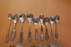 Lot 11 baby spoons & youth sets - stainless steel & silverplate — photo 1