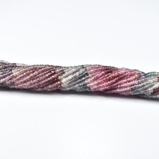 AAA Natural Multi Spinel Faceted Rondelle Gemstone Beads 14 Inch Strand 3mm