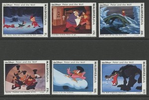 MALDIVES 1919-24, 1993 DISNEY (PETER AND THE WOLF), MNH (MAL4152)