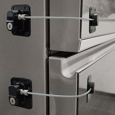 2 Pack Fridge Lock Freezer Lock with 4 Key for Child Safety Refrigerator Locks