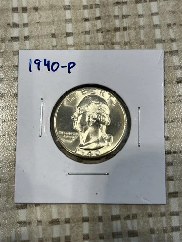 1940 Washington Quarter  Ch. BU