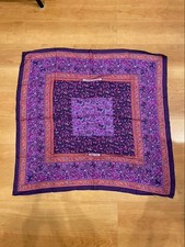 HERMES CHASSE EN INDE Carre 90 Silk 100% Scar...