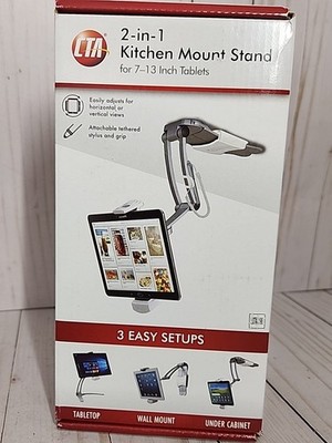 CTA Digital 2-In-1 Kitchen Mount Stand for Tablets (PAD-KMS) Sealed box
