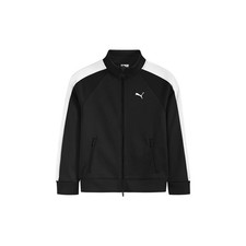 PUMA T7 Core Pack Heavy Pique T7 Full Zip Track Jacket Youth Boys Black Casual A