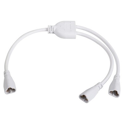T5 T8 Splitter Cable 3Pins Wire Connector 2 Way Splitter Extension Cord for C...