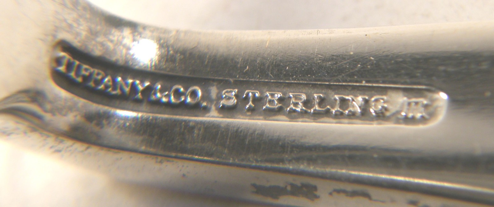 VINTAGE 1940's TIFFANY & CO STERLING SILVER CORDIS BABY FOOD PUSHER IN BOX MONO