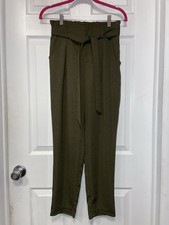 Windsor Women’s Green Pants Work Formal With Belt Pockets Size: Small
