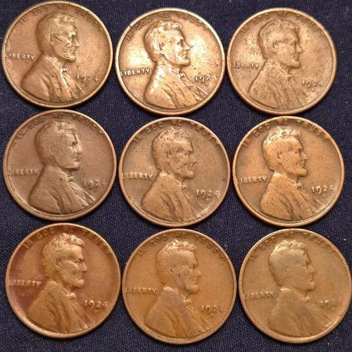 1924 D Lincoln Wheat Penny Cent ~Semi-Key Date~ fine/very fine- Take your pick!