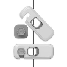 5Pcs Kids Security Refrigerator Locks.Protective Self Adhesive Latches.Pinch Pro