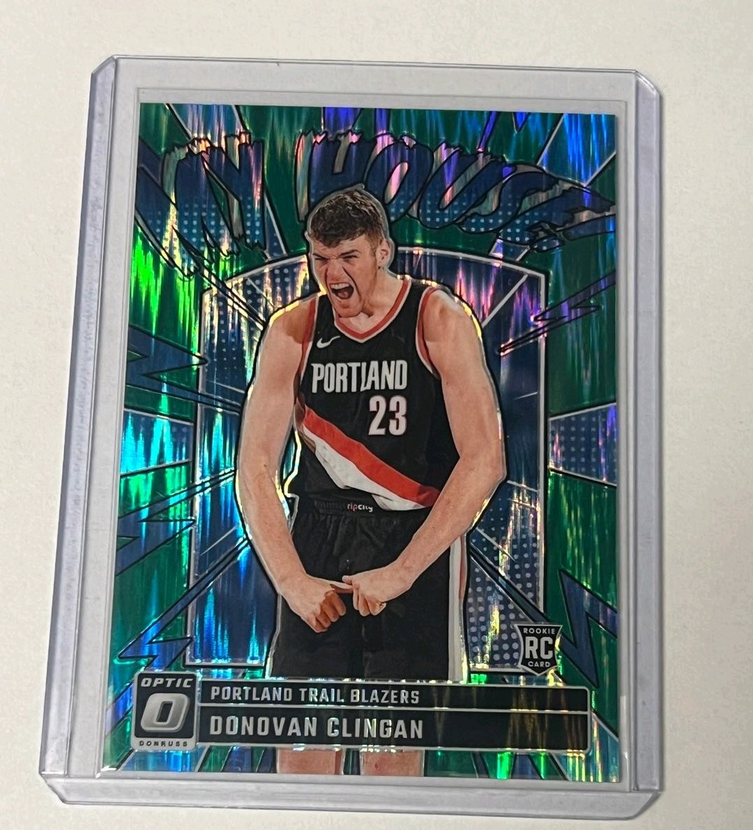 Donovan Clingan - My House Green Shock /149 - Optic NBA 2024-2025