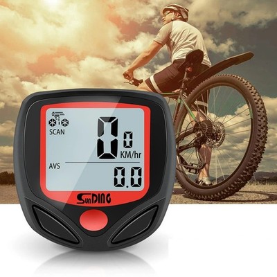 YMZ Compteur De Vitesse Vélo Sans Fil - Écran Tactile Lumineux, étanche IPX7, Fonctions SPD/ODO/AVS/CLK - Pour Route, VTT, Pliant