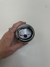 FARIA GP5035A TRIM GAUGE SILVER BEZEL WHITE FACE 2