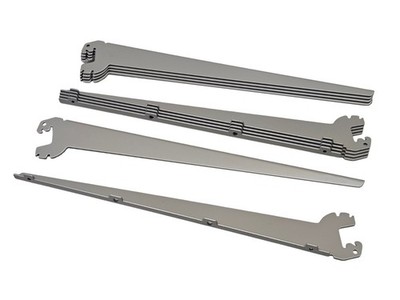 NEU 5x Winkelkonsolen Paar T47cm silbergrau Konsolen für Eden Tegometall ITAB*