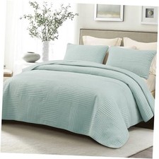 Ultra Soft California King Quilt Bedding Set, California King 104"x112" Aqua