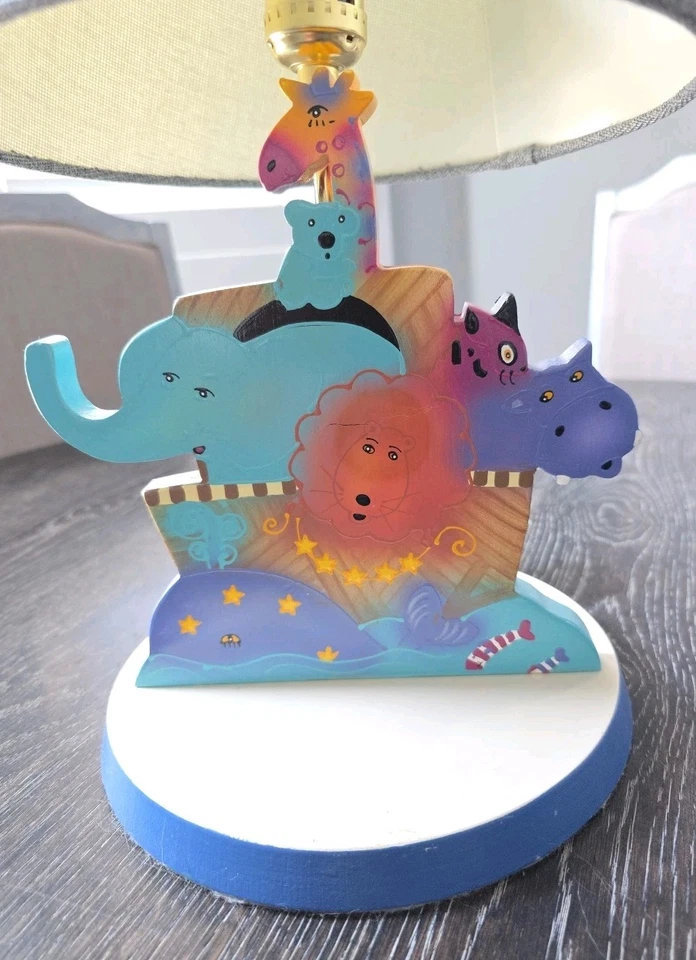Noah's Ark Lamp Children's Nursery Bedroom Light 17 1/2" Tall - Image 2 of 4