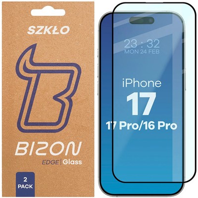 2x Schutzglas für iPhone 17/17 Pro/16 Pro Bizon Displayschutzglas Hartglas Glas