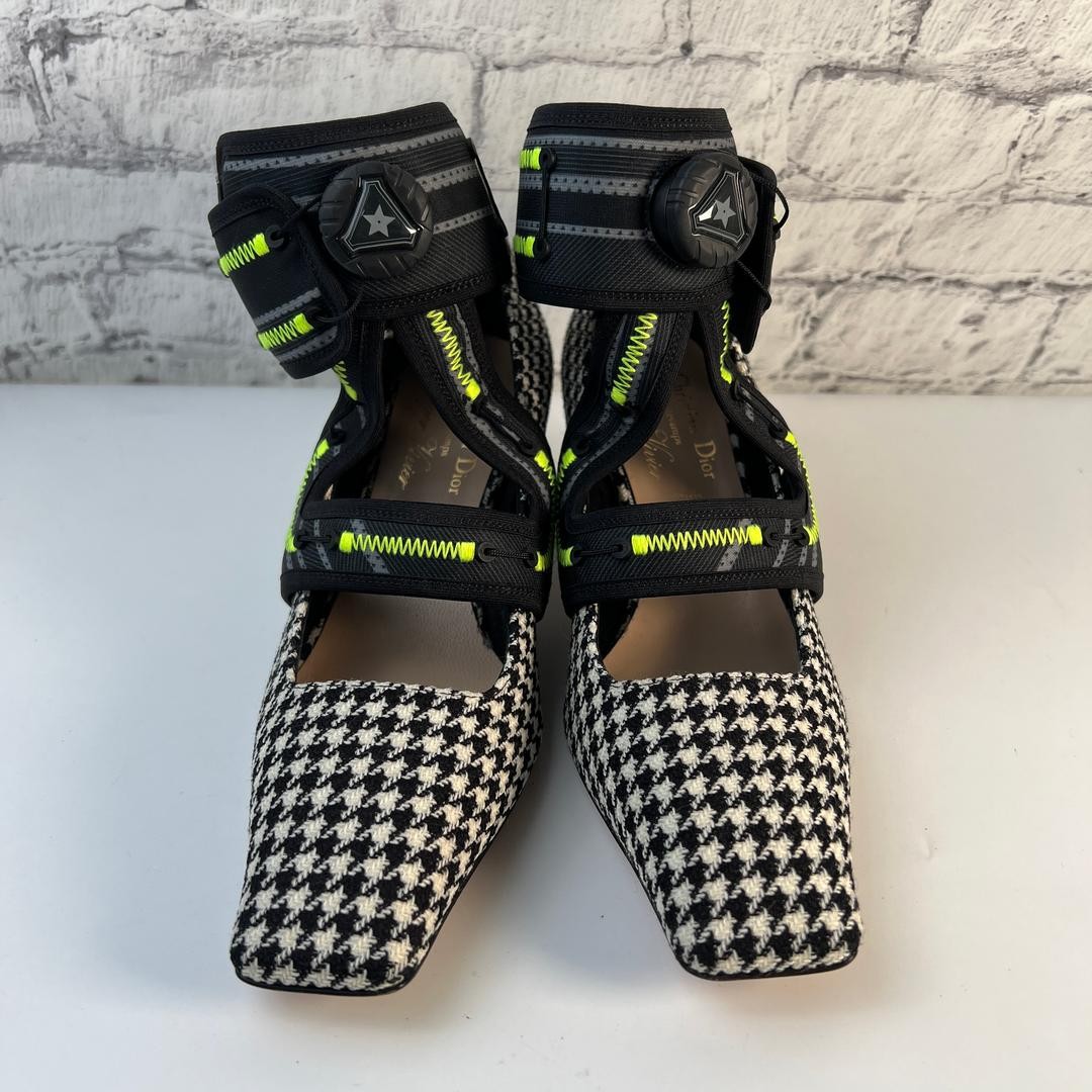Christian Dior Pumps Heel Black houndstooth pattern EU37/US7 116613c thumbnail 23