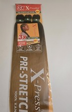 X-pression Expression Kanekalon 3X Braid Hair Pre-Stretched 58" Color T1B/ 27