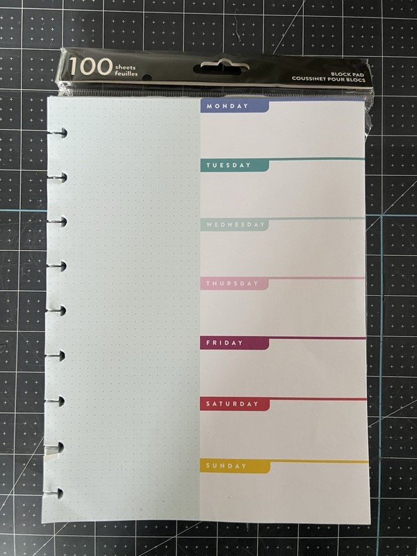 Me & My Big Ideas The Happy Planner Classic Block Pad plus Extra Pages