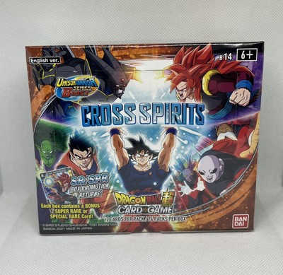 Bandai Dragon Ball Super Card Game - Cross Spirits Booster Box SEALED US SELLER