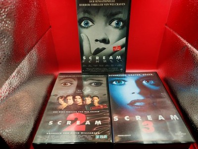 Scream Trilogie 1 2 3 VHS Kassetten Set | Wes Craven Horror | Teil 2 Uncut