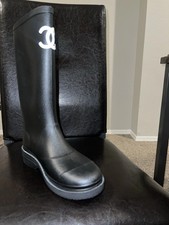 CHANEL Low 3/4 to 1 1/2 Inch Rain Boots for Women for sale | eBay