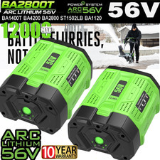 1 2PACK 56V 12.0Ah upgrade For EGO BA5600T Power  56V 10Ah Lithium New Battery