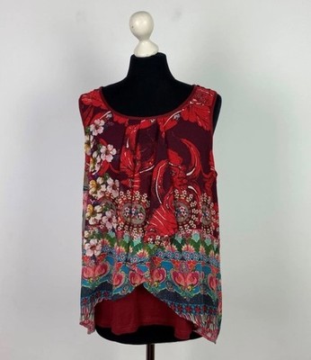 DESIGUAL women's top blouse viscose polyester Size XL