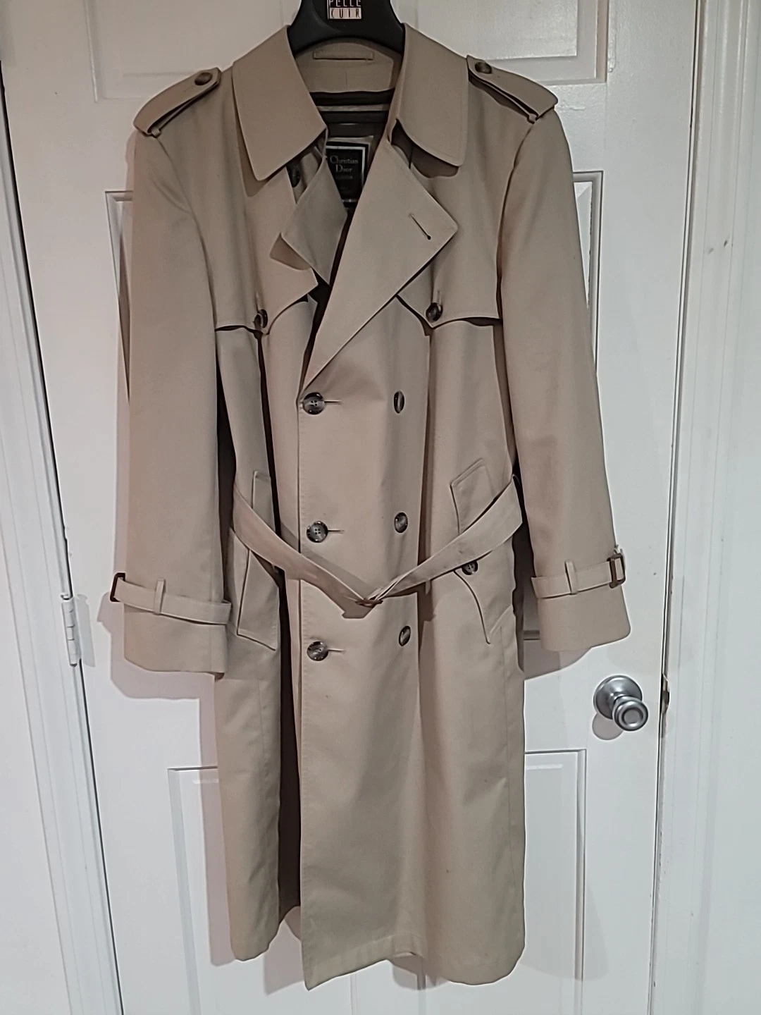 Manteau trench homme Christian Dior MONSI S kaki doublure laine amovible WOW