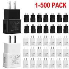 2A US Wall Charger USB Power Adapter AC Home Plug Wholesale Bulk Lot For Android