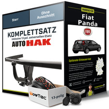 Für FIAT Panda Typ 312 , 319 Anhängerkupplung starr +eSatz 13pol uni. 02.12- NEU