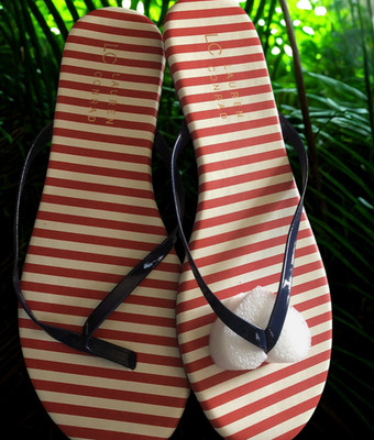 LC Lauren Conrad PIXII -Red White & Blue Women's Thong Flip Flops - Size 8