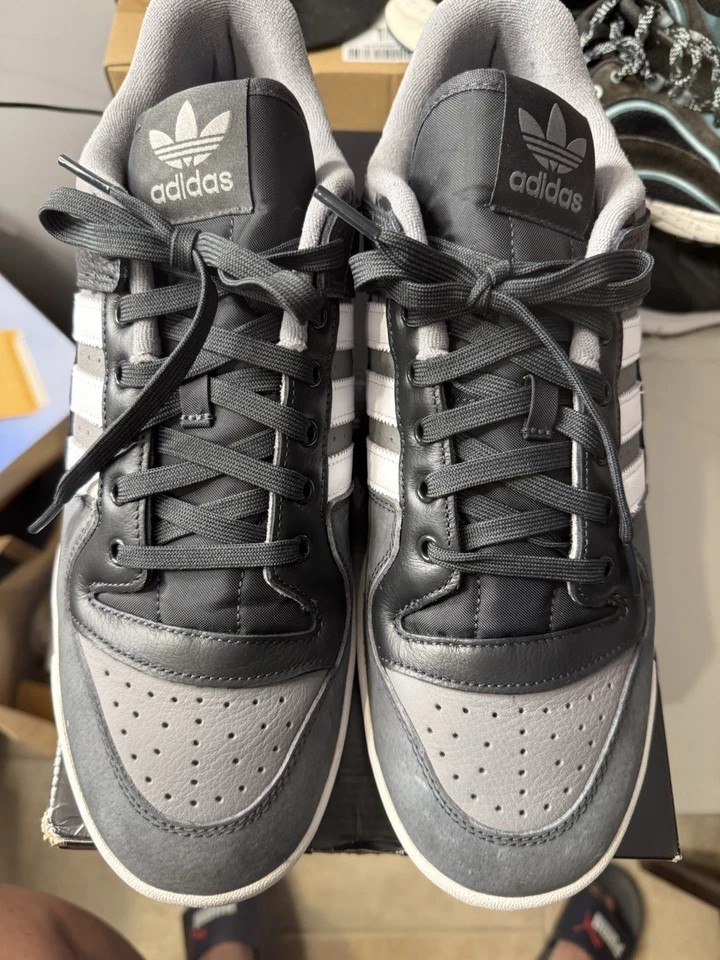 SZ:12.5M Adidas Forum 84 Low ADV Carbon Crystal White VNDS, With Box - Image 2 of 4