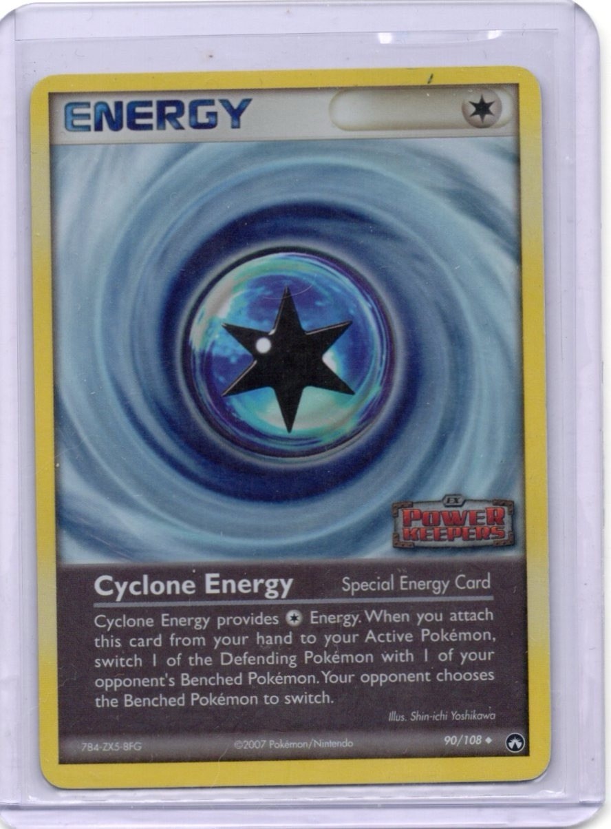 Pokemon Card - Cyclone Energy - 90/108 - EX Power Keepers - 2007