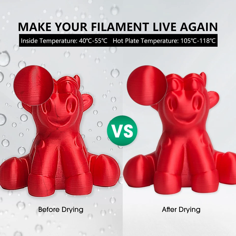 eBOX Lite Upgraded 3D Printing Filament Dryer Box, Filament Storage Box, Spoo... - Image 2 of 4