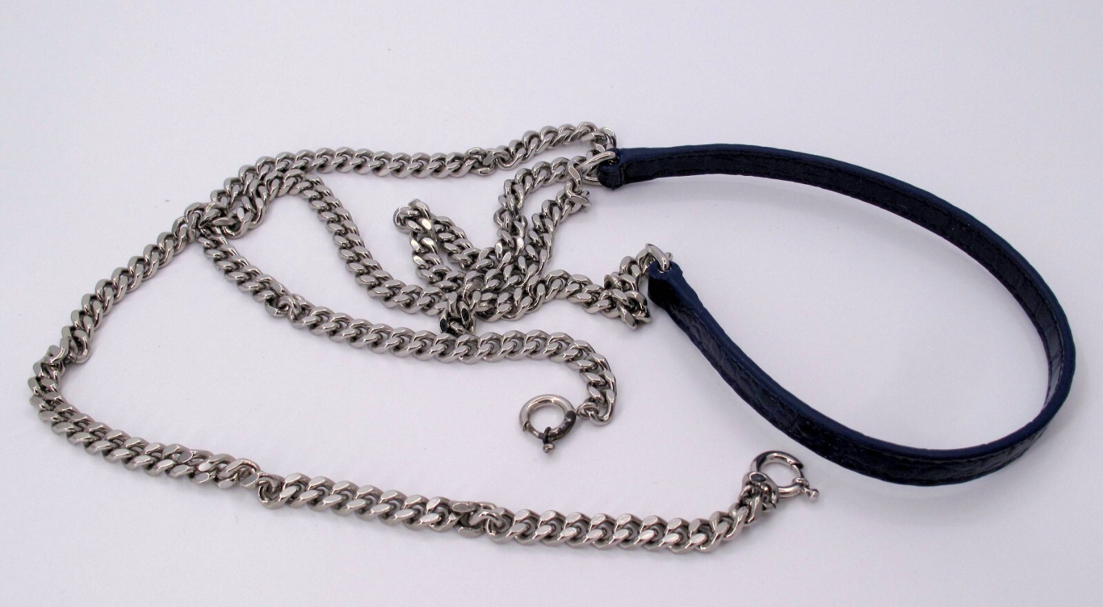 Borsa a tracolla originale YVES SAINT LAURENT "WOC" effetto coccodrillo blu "STE"**